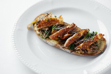 sandwich with vegetables and grilled cheese