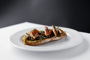 sandwich with vegetables and grilled cheese