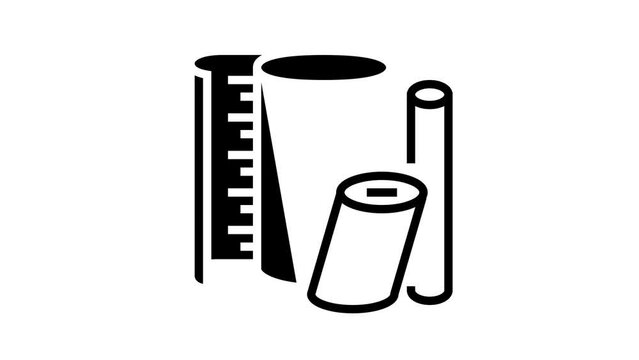 nylon thermoplastic line icon animation