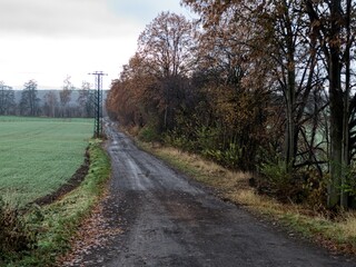czech countryside landscape in autumn