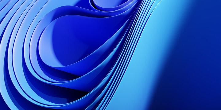 abstract background with blue and turquoise curves