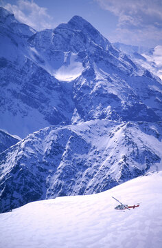 Heli-skiing the Bugaboos in Canada's British Columbia.