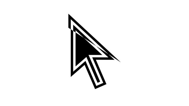 cursor arrow line icon animation