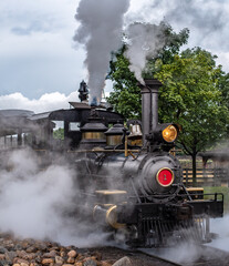 Obraz na płótnie Canvas Edison Number 1 Steam Locomotive