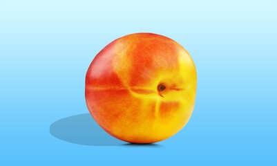 Fresh ripe tasty sweet peach fruit