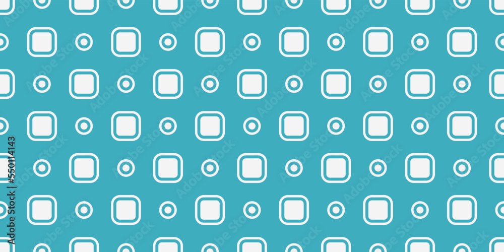 Fototapete Polka dot of dots and squares that alternate. Vector for print and various decor.