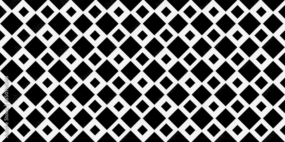 Poster big and small rhombuses, seamless vector pattern. print and stylish interior design. seamless vector