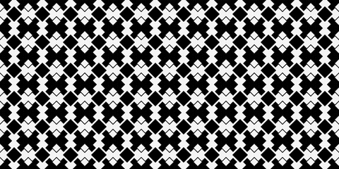 The black tiles are the same. Print and stylish interior design. Seamless vector decor pattern.