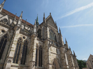 Fototapeta na wymiar St Peter cathedral in Regensburg
