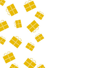 illustration of banner or billboard christmas gifts with place for text. Advertising in supermarkets, signboard, for the site and post in the social network.