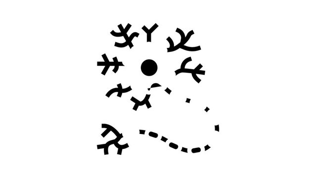 neuron human glyph icon animation