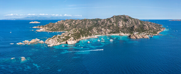 Spargi Island Aerial Panoramic
