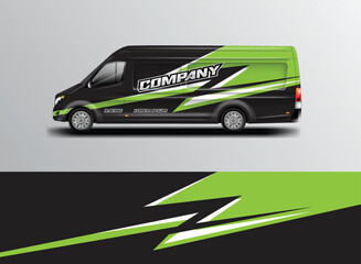 Car wrap design vector  background livery for van  © Alleuy