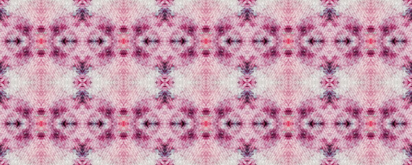 Seamless Ethnic Pattern. Pink Tile Background.