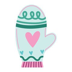 christmas warm mitten