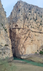 El Caminito Del Rey, The Kings Little Path, Malaga Province, Beautiful Views of El Chorro Gorge, Ardales, Malaga, Spain