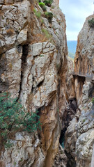 El Caminito Del Rey, The Kings Little Path, Malaga Province, Beautiful Views of El Chorro Gorge, Ardales, Malaga, Spain