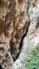 El Caminito Del Rey, The Kings Little Path, Malaga Province, Beautiful Views of El Chorro Gorge, Ardales, Malaga, Spain