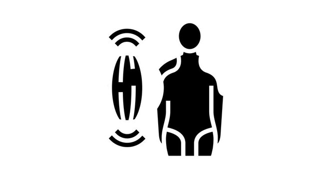 polymyositis muscle problem glyph icon animation