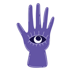 hand with eye