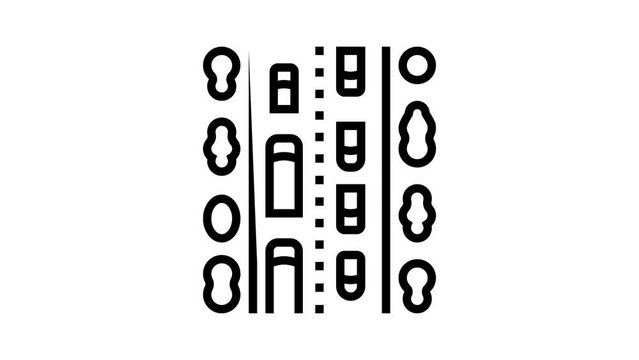 avenue city line icon animation