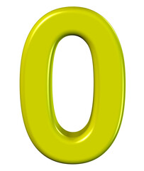 3d number 0