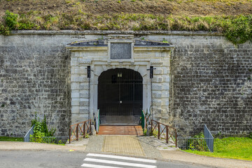 Citadel Gate (Porte de la Citadelle, 1595) and drawbridge. Laon, Aisne, France.