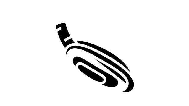 pacific razor clam glyph icon animation