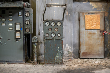 Old epic legendary historic brick abandoned power plant in Silesia, Poland