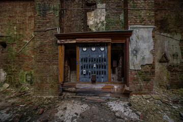 Old epic legendary historic brick abandoned power plant in Silesia, Poland