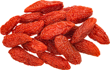 Dried goji berries isolated