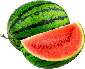 Watermelon fruit isolated