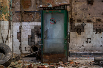 Old epic legendary historic brick abandoned power plant in Silesia, Poland