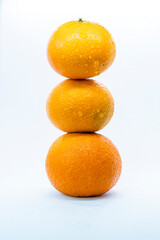 Orange isolated in white background.