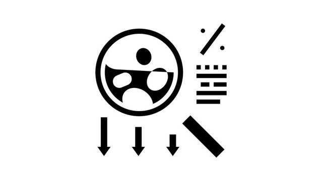 congenital dyserythropoietic anemia disease glyph icon animation
