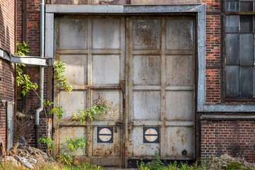 Old epic legendary historic brick abandoned power plant in Silesia, Poland