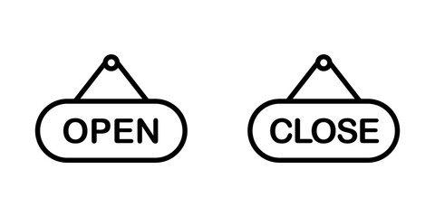 Open Close tag icon template