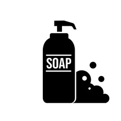 liquid soap - vector icon