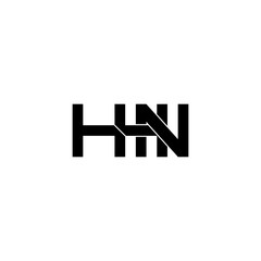 hhn letter initial monogram logo design