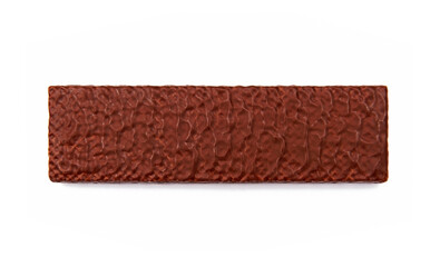 Chocolate wafer isolated on the white background