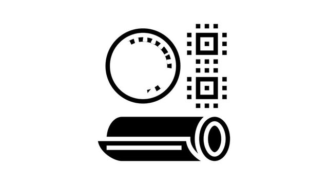 polyimides thermoset glyph icon animation