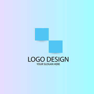 Abstract background with squares business logo design