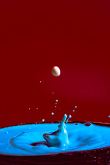 collision of moving water drops