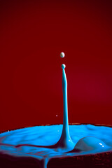 collision of moving water drops