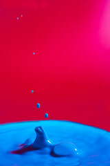 collision of moving water drops