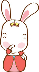 Rabbit cute. Cartoon character.