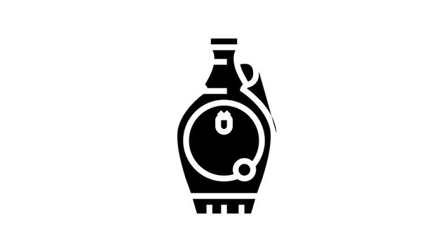 syrup blackberry line icon animation