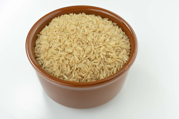 Tigela de Arroz Integral Isolado