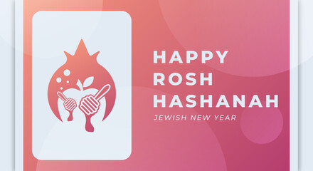 Happy Rosh Hashanah Day Celebration Vector Design Illustration. Template for Background, Poster, Banner, Advertising, Greeting Card or Print Design Element