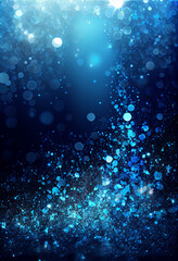 Abstract Deep Blue Bright Glitter Background Elegant Design illustration